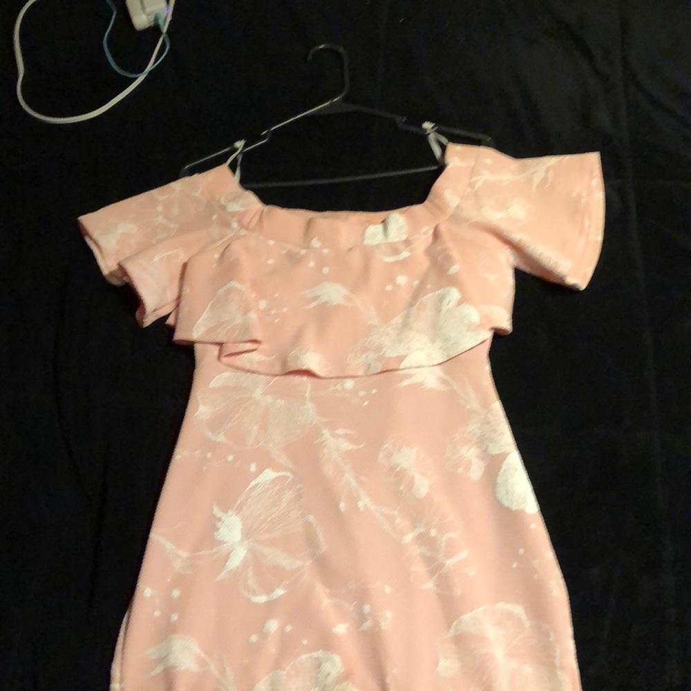 Off the shoulder fitted dress